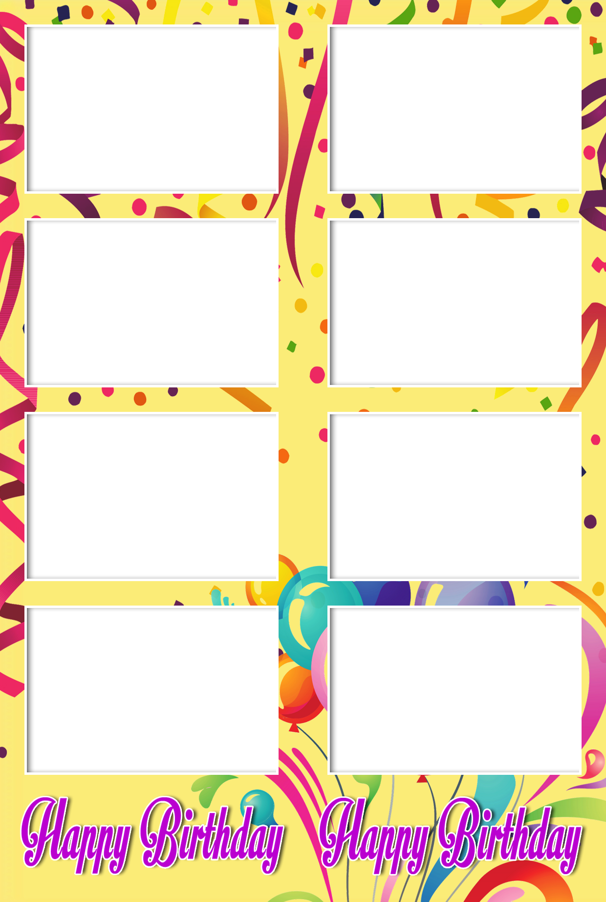 birthday photo booth layout 3